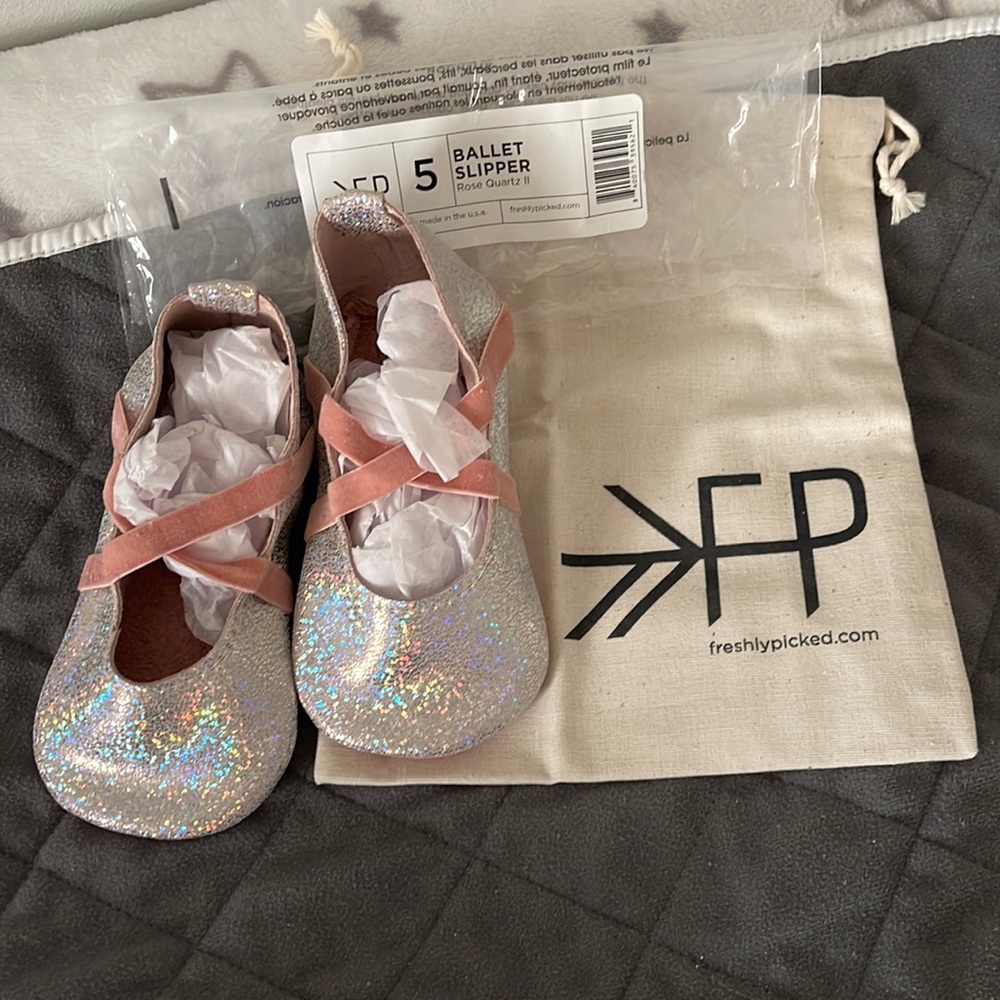 Freshly Picked Size 5 Ballet Slipper Rose Quartz